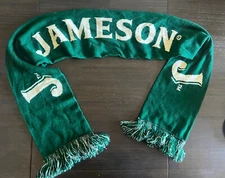 JAMESON IRISH WHISKEY Green & White double sided SCARF
