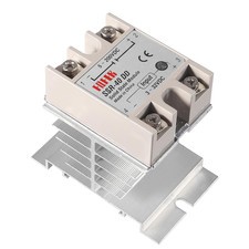 SSR 40DD Solid State Relay 40A DC to DC Input 3 32V Output 5 200V with Heat Sink