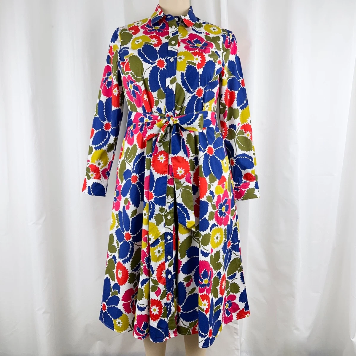 boden amy cotton midi shirt dress BODEN Amy Cotton Midi Shirt Dress