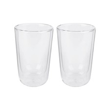 Silvercrest Bicchieri Latte Macchiato Doppia Parete 455 ml in Vetro Set da 2