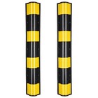 31" Rubber Round Edge Corner Guard Protector reflective yellow safety strips 2pc — photo 1