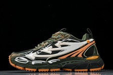  New Arrivals OFF-WHlTE Be Right Back Sneaker / Military Green Peach - NEW 100 