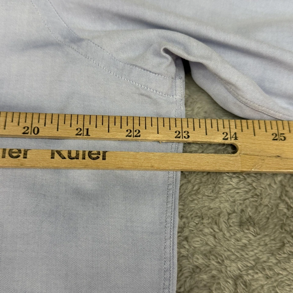 Camisa De Colección Turnbull & Asser Para Hombre XL Azul Abotonada Oxford Inglaterra 00s Foto 4 de 4