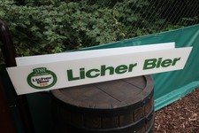 Licher Bier einzelnes Glas (Plexi) f Thekenleuchte Brauerei Ihring Melchior Lich