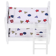  Accessoire de maison de poupée, lit superposé Miniature, modèle de Mini lit