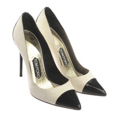 Tom Ford Pumps 37 EUR Weiß Schwarz Gut