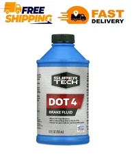 Super Tech Dot 4 Brake Fluid, 12 fl oz
