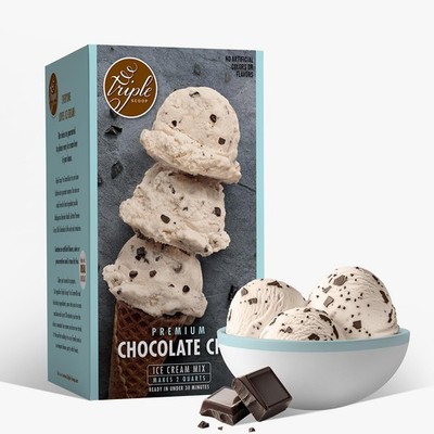 - Premium Vanilla Choc Chip Ice Cream Mix For Ice Cream Maker. Simple, Easy, ...