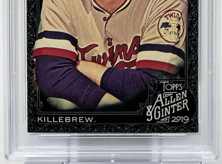 Harmon Killebrew PSA 10-2019 Topps Allen & Ginter X Portrait -Twins Legend, Salón de la fama Foto 3 de 4