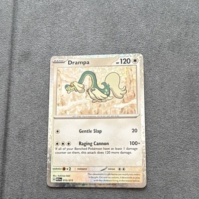 Pokémon Drampa McDonald's 2024 Promo Holo 015/015 120HP Dragon Gentle Slap Card