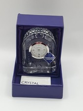 Vintage Edinburgh Crystal Small Clock Quartz Collectable Made In Scotland