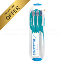 Sensodyne Deep Clean Precision Toothbrush Soft 3 Pack Sensitive Teeth