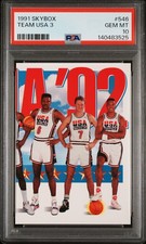 1991 SKYBOX #546 TEAM USA 3 PSA 10