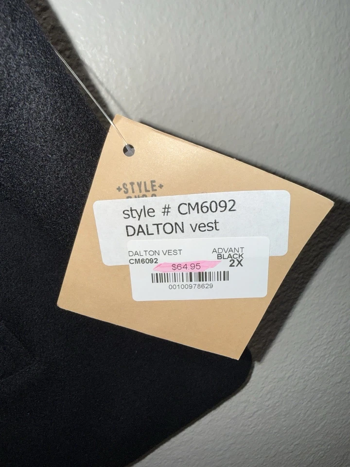 Frontier Classics Wool Dalton Vest Black 2XL Western 1800s Re-enactment Cowboy - Image 4 of 4