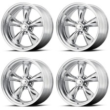 Set 4 American Racing Vintage Vn515 Torq Thrust Ii 15x8 5x4.75 Polished Rims 0mm