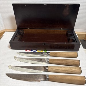 Japanese Steak Knives - Dnifo Knife Set of 4 - 5 Inch VG Condition