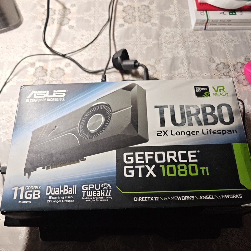 ASUS NVIDIA GeForce GTX 1080 Ti 11GB GDDR5X Graphics Card (TURBOGTX1080TI11G)