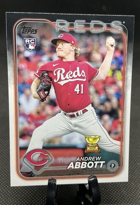 2024 Topps #214 Andrew Abbott RC - Cincinnati Reds