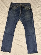 Levis 501 Size Actual 36X34 Mens Blue Jeans 100 Cotton Medium Wash
