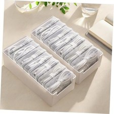 PCS Cable Organizer Box with 7 Clear Switch Case, Desktop Charger Cord 2