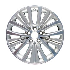 19x9 15 Spoke Used Aluminum Wheel Machined And Painted Bright Silver Whl-86047