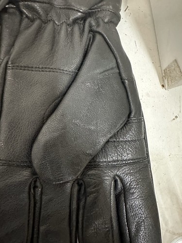 100% Leather Gloves Size M And XXL Thinsulate Thermal Insulation Black Set 2#Y5 - Picture 6 of 9