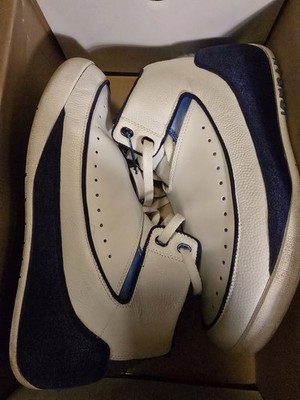 Nu' Retro Air Jordan 2 White Midnight Navy
