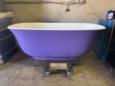 Victoria & Albert Amiata Freestanding Englishcast Soaker Tub Red Lilac