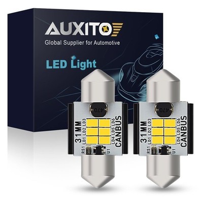 AUXITO 31MM LED Interior Dome Trunk Light Bulb DE3175 DE3021 DE3023 6000K Clear
