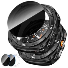 Goton Rugged Bezel Case for Samsung Galaxy Watch Ultra, Privacy Black white