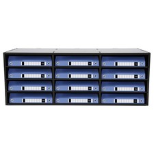 12 Slot Literature Organizer Desktop File Sorter Mail Center Paper Storage