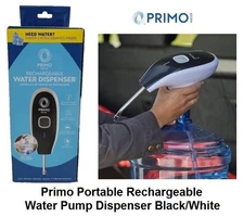 Primo Portable Rechargeable Water Pump Dispenser Black/White