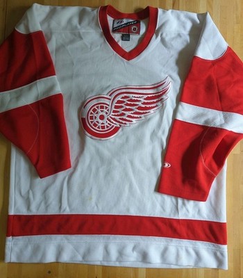 Vintage 90 s Detroit Red Wings Pro Player NHL Hockey Jersey Stitched Size XL