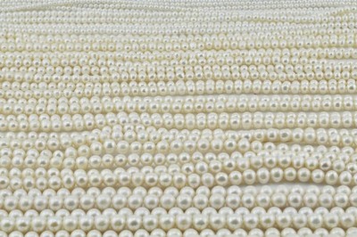 Real Natural White Freshwater Pearl Loose Beads For Jewelry Making Strand 14-16''