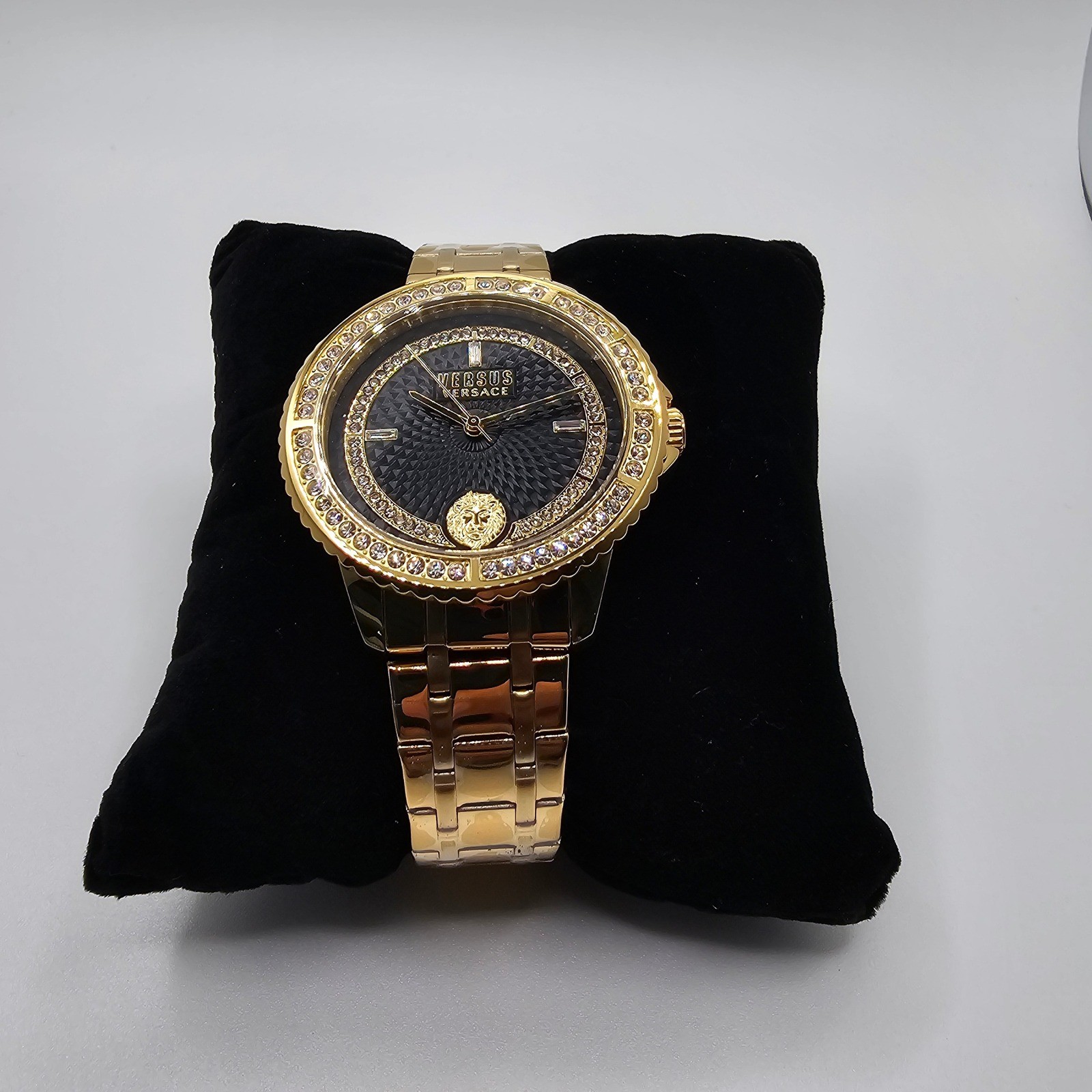 Versus Versace Montorgueil Womens Watch 38mm Gold Tone Black Dial VSPLM3121 thumbnail 4