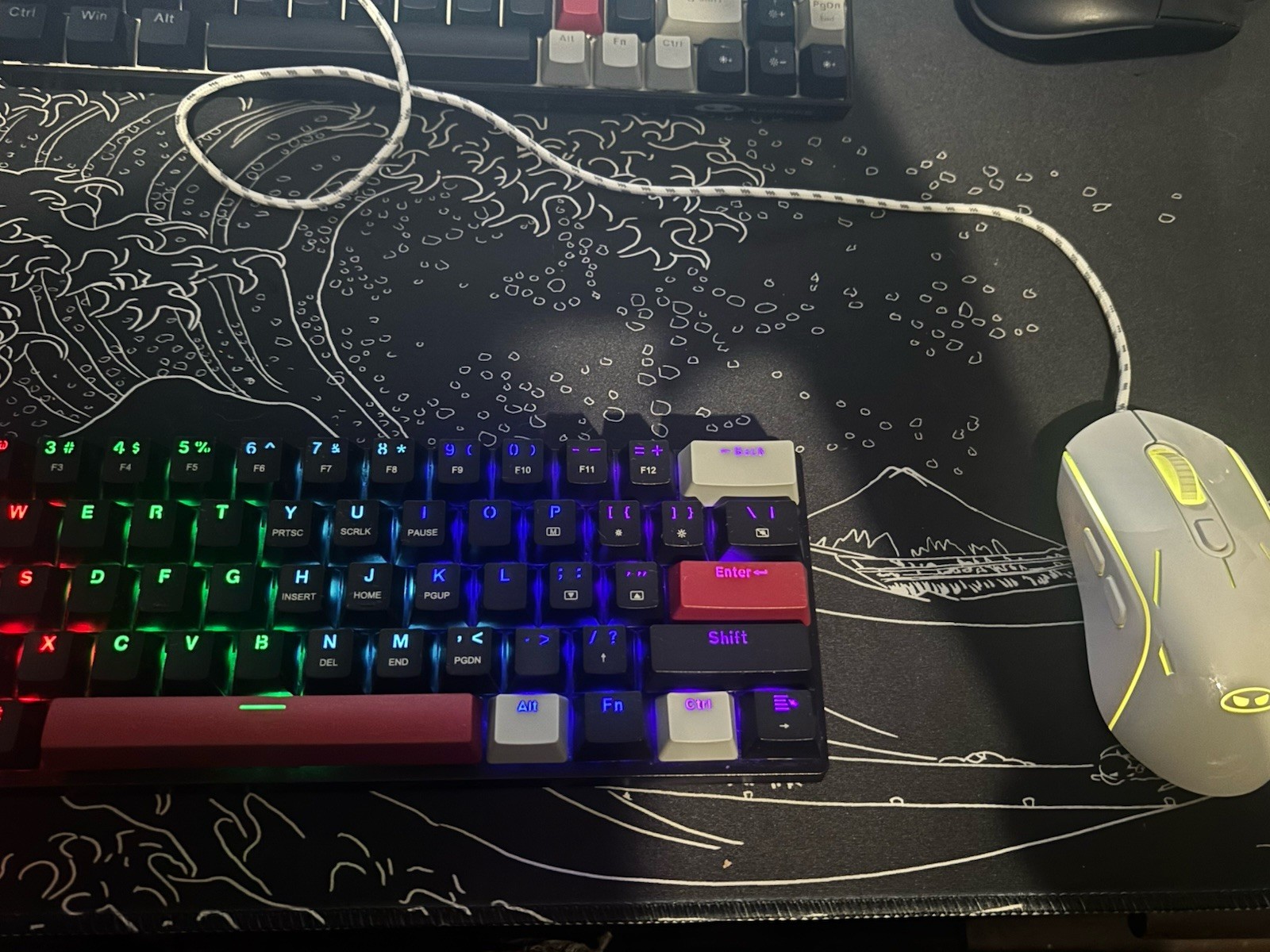 RGB Mechanical Gaming Keyboard & Wired Mouse Bundle, Illumin