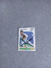 Carney Lansford Signed In Person 1988 Fleer A's Card A20