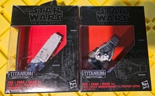 Star Wars Titanium Black Series First Order SNOWSPEEDER & Transporter