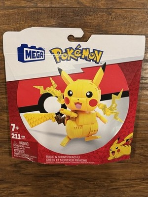 Mega Pokemon Pikachu Build And Show Building Block Set - New / Sealed