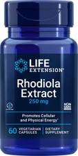 Life Extension RHODIOLA EXTRACT 250 MG 60 Veg Caps