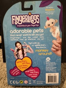 2016 WowWee Fingerlings Baby Monkey Finger Pet 'SOPHIE' White FACTORY SEALED BOX