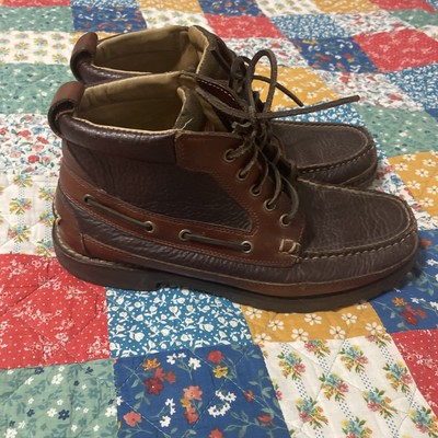 VTG L.L. Bean Mens 9.5D Brown Leather Closed Toe L LL Bean Allagash Bison Chukka Boots Brown Leather Mens 9.5 D  main image 2
