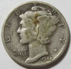 1944 Silver Mercury Dime - 90% Silver - #11315-44