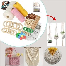 All-in-One Macrame Kit - 3mm Cord, Beads, Rings  Easy Instructions for All Ages