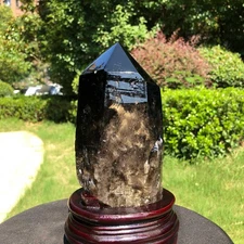 5.14LB Natural Rare Beautiful  Tea Black QUARTZ Crystal  Mineral Specimen 1770