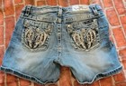 Miss Me Women’s Size 30 Denim Shorts Embellished Wing Pockets — photo 2