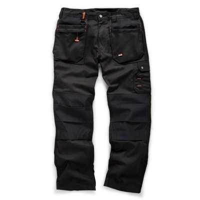 Scruffs Worker Plus Hose | Trade Strapazierfähige Arbeitshose SCHWARZ | 34R