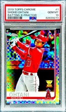 Shohei Ohtani ROOKIE CUP XFRACTOR REFRACTOR BATTING TOPPS CHROME NON AUTO PSA 10