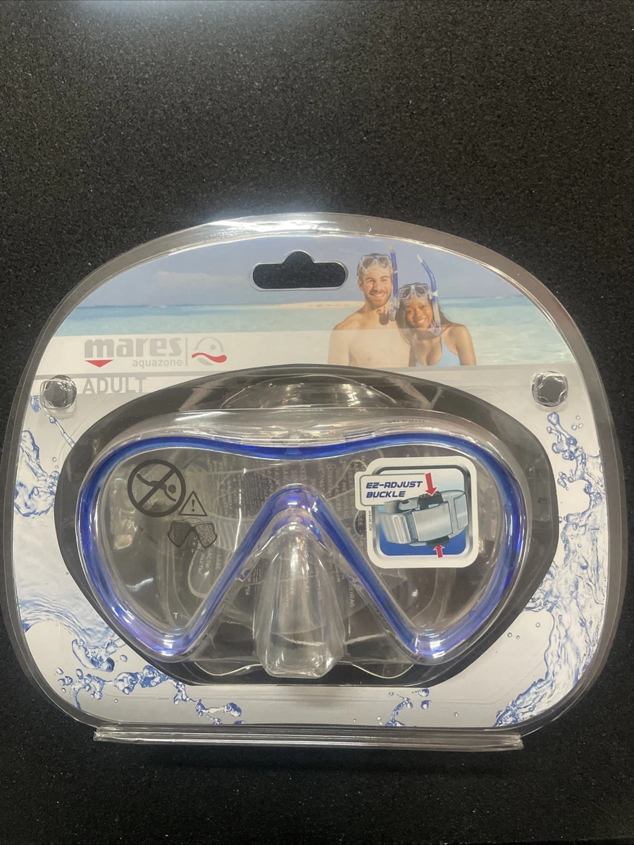 Maschera da sub con boccaglio incrociato Nero XL