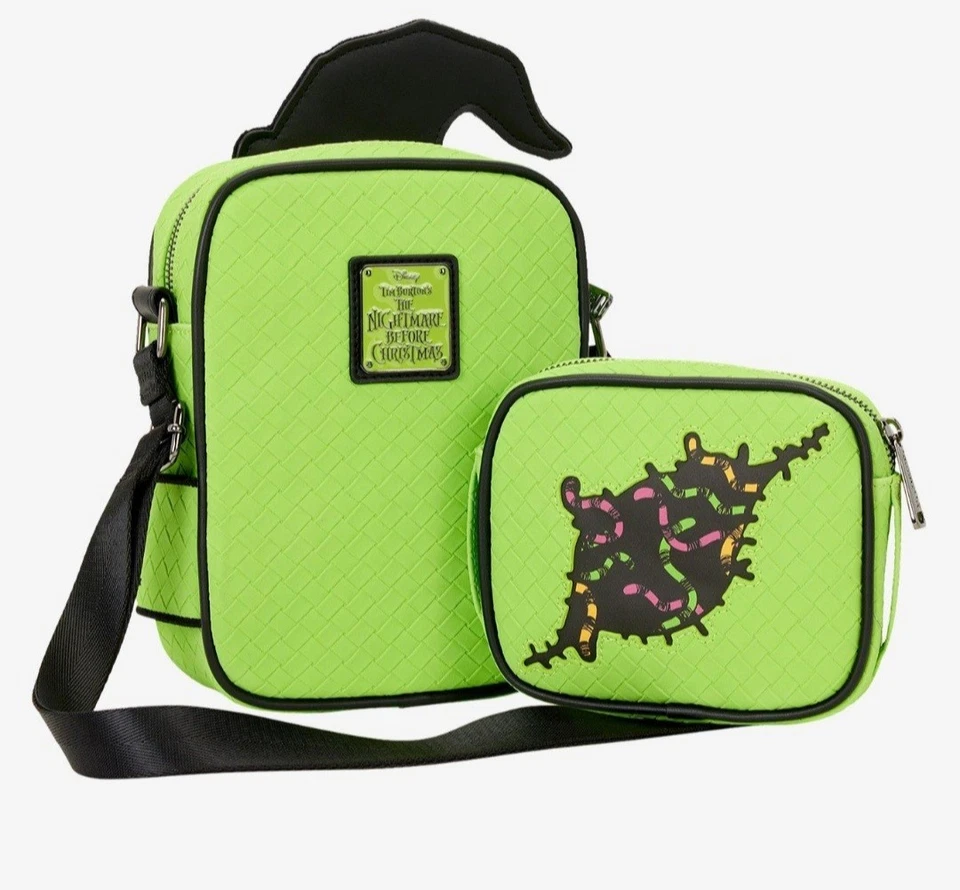 Bandolera y bolsa Loungefly Pesadilla antes de Navidad Brilla en la oscuridad Oogie Boogie Foto 4 de 4